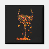 Herfst van glas van wijngaarden in de herfst van d magneet (Voorkant)