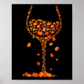 Herfst van glas van wijngaarden in de herfst van d poster (Voorkant)