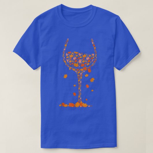 Herfst van glas van wijngaarden in de herfst van d t-shirt (Design voorkant)