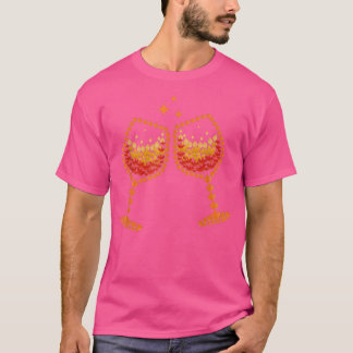 Herfst van glas van wijngaarden in de herfst van d t-shirt