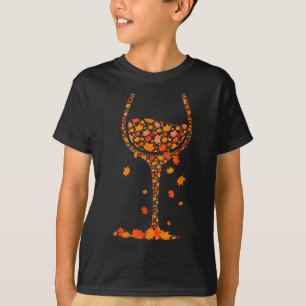 Herfst van glas van wijngaarden in de herfst van d t-shirt