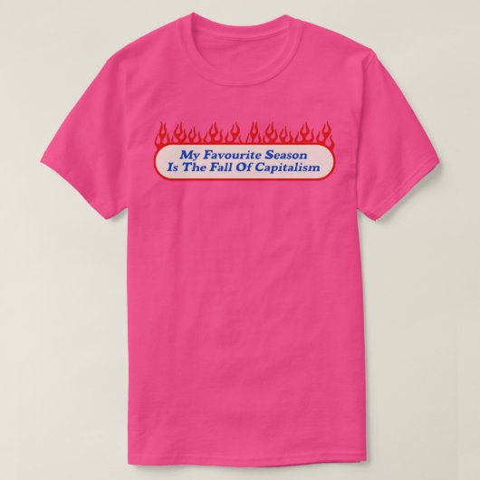 Herfst van het kapitalisme grappige marxist t-shirt (Design voorkant)