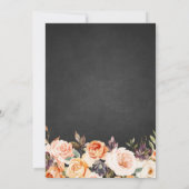 herfst van het liefdeskarton floraal baby shower kaart (Achterkant)