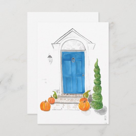 Herfst van Home Notecards Bedankkaart (Voorkant / Achterkant)