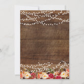 Herfst van houtpompoen, verliefd op Bridal Shower  Kaart (Achterkant)