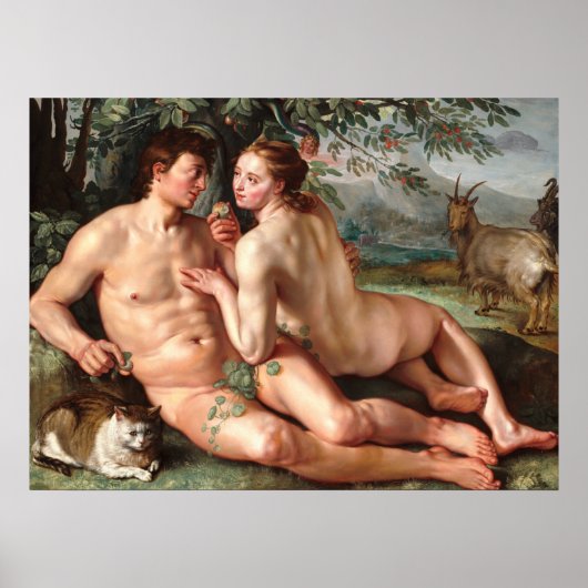 Herfst van Man - Hendrick Goltzius Fine Art Poster (Voorkant)