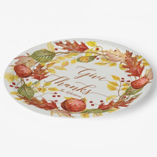 Herfst van Pomegranaat, najaar leder, met adem Bed Papieren Bordje (Gekanteld)