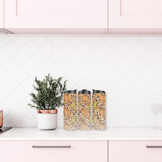 Herfst van pompoenen thermosbeker