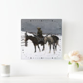 Herfst van The Cowboy Frederic Remington 1895 West Vierkante Klok (Huis)