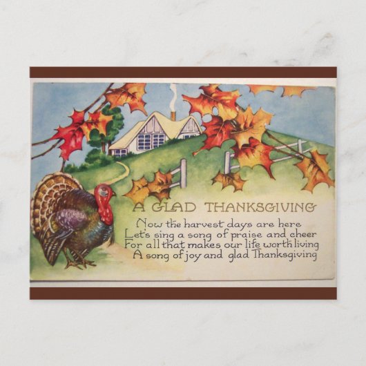  herfst van Turkije en Thanksgiving thuis Briefkaart (Voorkant)