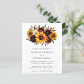 Herfst van zonnebloemen (Staand voorkant)