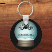 Herfst van zwarte katten, kroonkandelaar, herfstsn sleutelhanger (Voorkant)