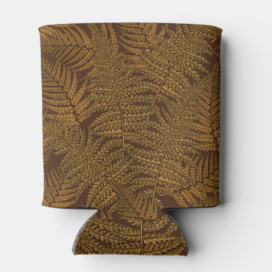 Herfst varen op bruin blikjeskoeler (Achterkant)