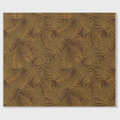 Herfst varen op bruin cadeaupapier (Vlak)