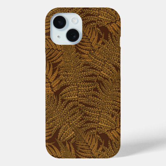 Herfst varen op bruin Case-Mate iPhone case (Achterkant)
