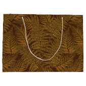 Herfst varen op bruin groot cadeauzakje (Achterkant)