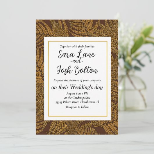 Herfst varen op bruin kaart (Staand voorkant)