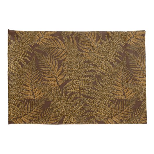 Herfst varen op bruin kussensloop (Achterkant-Rechts)