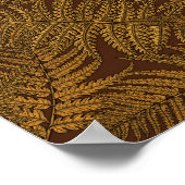 Herfst varen op bruin poster (Hoek)