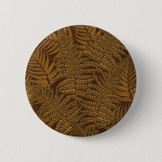Herfst varen op bruin ronde button 5,7 cm (Voorkant)