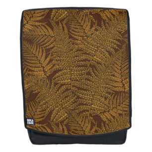 Herfst varen op bruin rugtassen