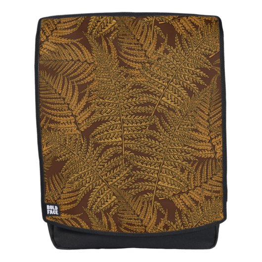 Herfst varen op bruin rugtassen (Voorkant)