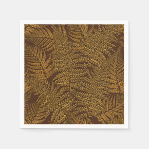 Herfst varen op bruin servet