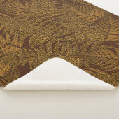 Herfst varen op bruin sherpa deken (3/4)