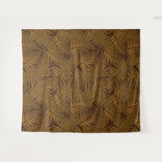 Herfst varen op bruin wandkleed (Voorkant (horizontaal))