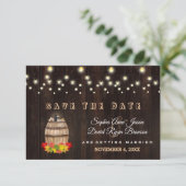 Herfst Ventilatie Wijnloop Wijnland Vineyard Save  The Date (Staand voorkant)