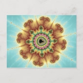 Herfst ventilator - fractale kunst briefkaart (Voorkant)