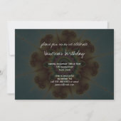 Herfst ventilator - fractale kunst kaart (Achterkant)