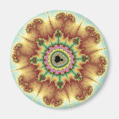 Herfst ventilator - fractale kunst magneet (Voorkant)