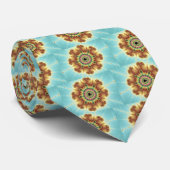 Herfst ventilator - fractale kunst stropdas (Opgerold)