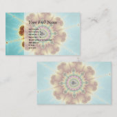 Herfst ventilator - fractale kunst visitekaartje (Voorkant / Achterkant)