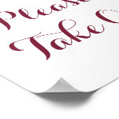 Herfst ventilator Neem één Poster, Oranje Poster (Hoek)