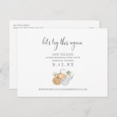 Herfst Verander de Datum sparen de Aankondiging va (Voorkant / Achterkant)