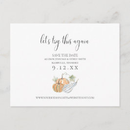 Herfst Verander de Datum sparen de Aankondiging va