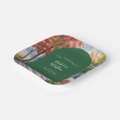 Herfst veranderen van de bladeren bruiloft papieren bordje (Gebogen)