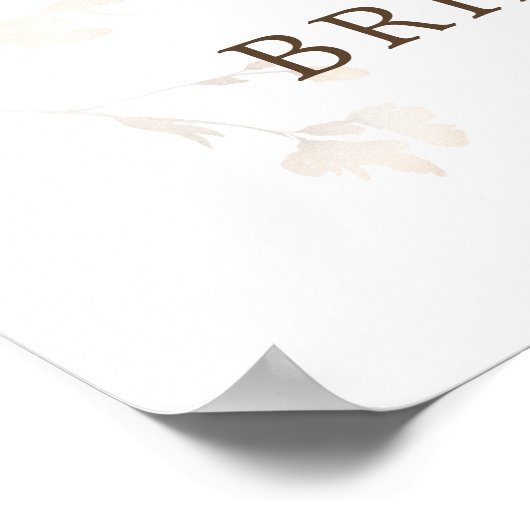 Herfst verbrand Oranje geel Vrijgezellenfeest Welk Poster (Hoek)