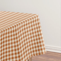 Herfst Verbrand Oranje Gingham Patroon Herfst Plai