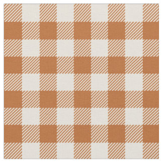 Herfst Verbrand Oranje Gingham Patroon Herfst Scho Stof