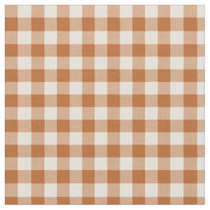Herfst Verbrand Oranje Gingham Patroon Herfst Scho Stof