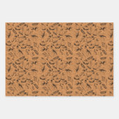 Herfst verbrand Sinaasappel en crème herfstoogst Inpakpapier Vel (Voorkant 3)