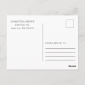 Herfst verbrand Sinaasappel pompoen patch verjaard Briefkaart (Achterkant)