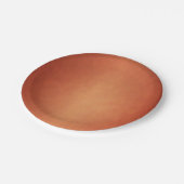 Herfst verbrande koperen bruiloft papieren bordje (Gekanteld)