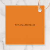 Herfst verbrande Oranje pompoen patch verjaardag Bedankjes Labels (Achterkant)