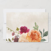 Herfst verbrande Oranje pompoen patch verjaardag Bedankkaart (Achterkant)