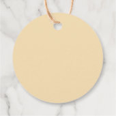 Herfst verbrande Sinaasappel bloemenbruiloft Bedankjes Labels (Achterkant)