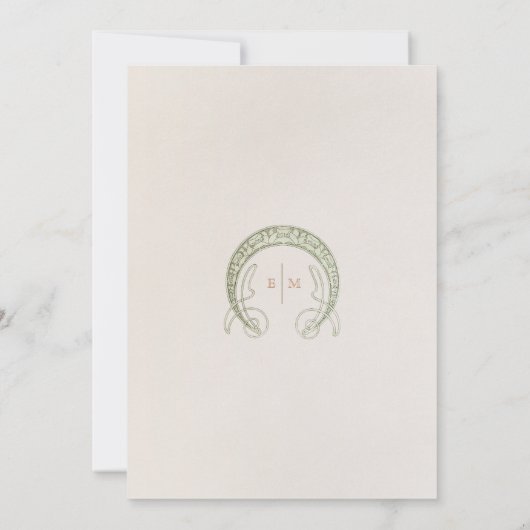 Herfst Verbrande Sinaasappel Gouden Bruiloft Art N Kaart (Achterkant)